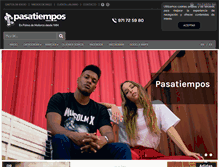 Tablet Screenshot of pasatiempos.net